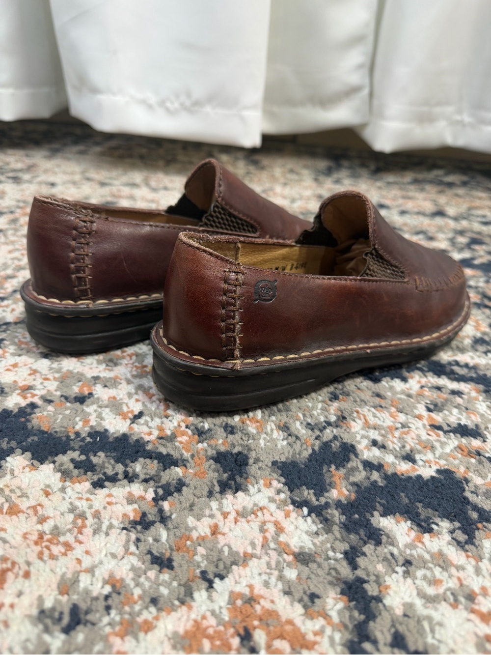 Børn Brown Leather Slip-On Loafers Women’s 7 / EU 38 Handcrafted Comfort Shoes - Picture 10 of 13